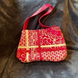 Vera Bradley Purse in Pink Twirly Birds Pattern
